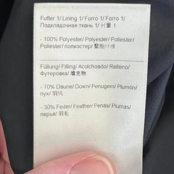 RARE Escada Sport Genuine Fur/Shearling Biker Down Puffer Jacket Coat EU 36 US 6 - Picture 13 of 16